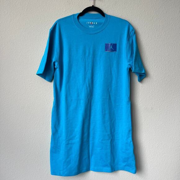 NEW Nike Air Jordan Women's Essential Shirt Dress in Bright Blue Size S - Picture 3 of 8